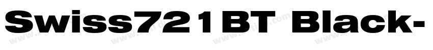 Swiss721BT Black字体转换
